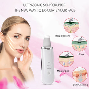 High Frequency UltraSonic Face Lifter | Instant Results - Shrinks Pores + Heals Skin + Lifts Face + Defines Jaw + Cheek Bones
